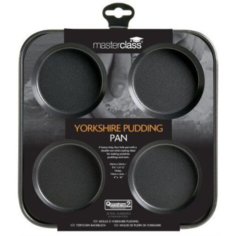 Master Class - Moule antiadhésif pour 4 Yorkshire puddings, couleur grise