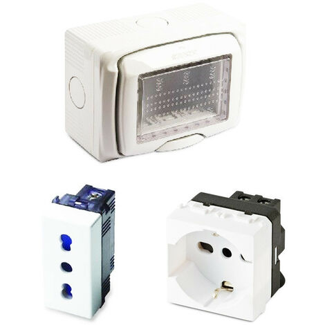 Master-Gehäuse 3 Module für Einsätze der MIX-Serie IP55 S43297