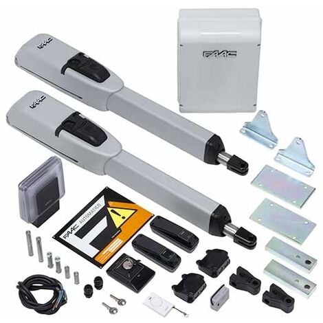 MASTER KIT FAAC 230V Automazione cancello 2 battenti max 2,5M per anta motore 415 battente SAFE&GREEN - 104415445