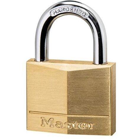 Master Lock 140EURD Lucchetto con Chiavi in Ottone, Oro, 6 x 4 x 1.3 cm