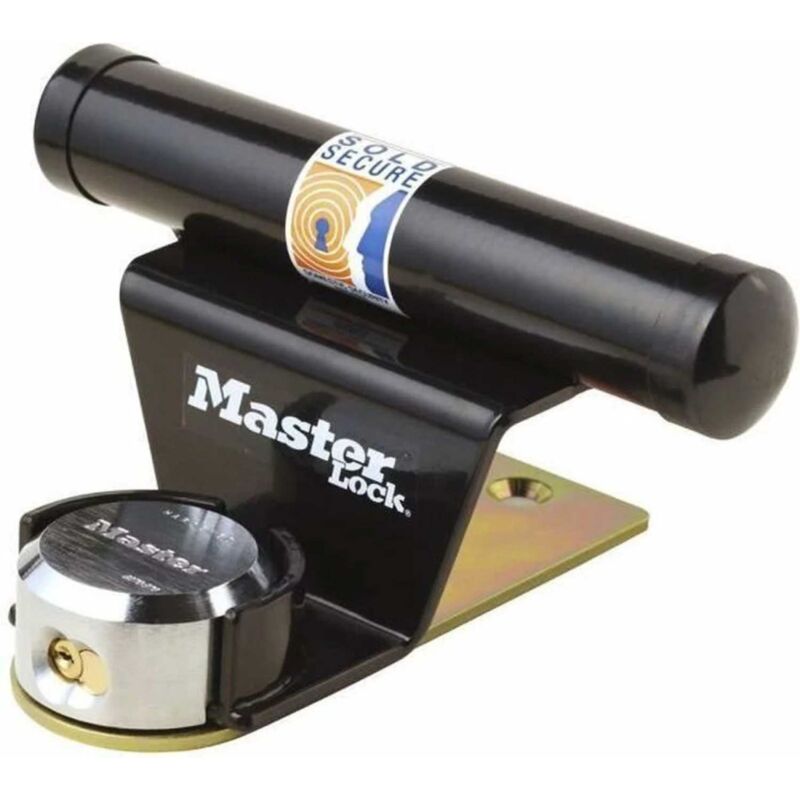 Image of Master Lock - Kit antifurto per lucchetto porta garage masterlock con arco nascosto 71 mm + barra di fissaggio + kit di montaggio incluso - 1488EURDAT