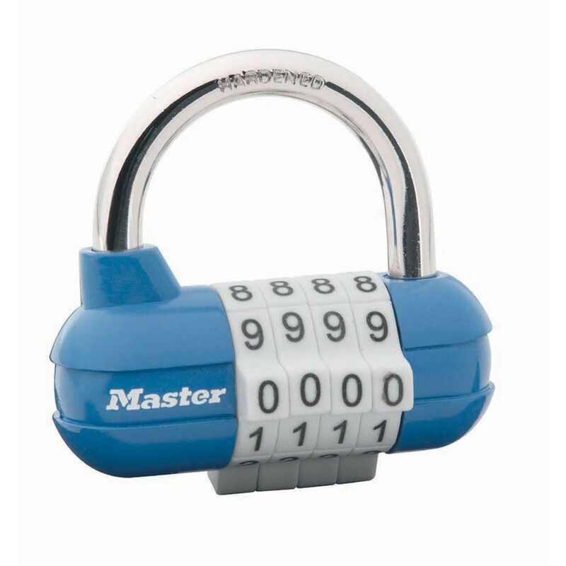 Image of Master Lock - 1523EURD Lucchetto Pro Sport, Combinazione Programmabile a 4 Cifre, 59 mm, Colori Assortiti