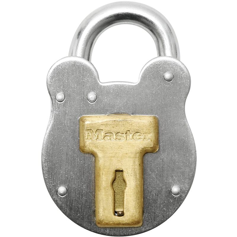 2750EURD Lucchetto design vintage, Grigio, 8,7 x 5...