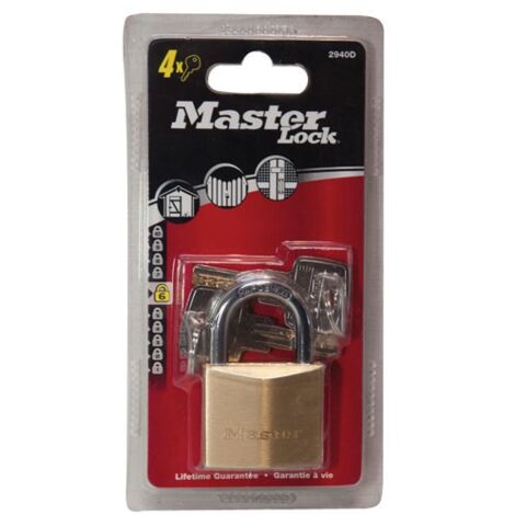 Master Lock 2940EURD cadenas laiton massif corrosion