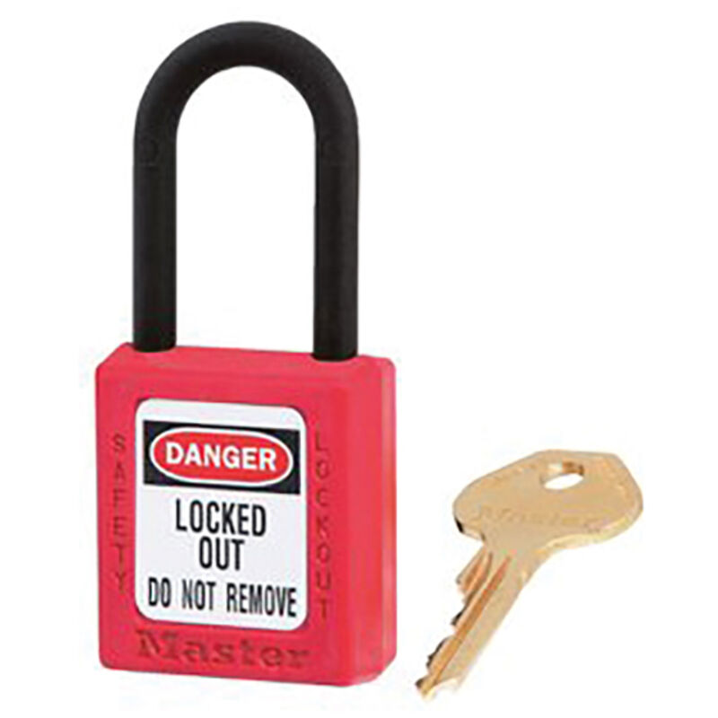 Master Lock - Lockout Padlock – 38mm Body & 6mm Composite Nylon Shackle MLKS406RED
