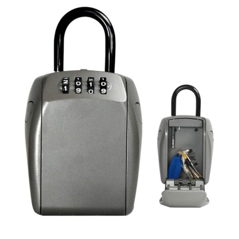 Master Lock 5414EURD 5414E Portable Shackled Combination Reinforced Security Key Lock Box MLK5414E