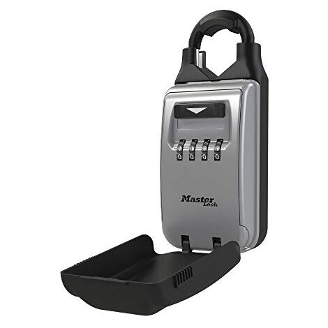Master Lock 5420EC Imposta la Tua Scatola di Serratura Portatile con Combinazione con Anello Regolabile, Nero, 6 Key Capacity