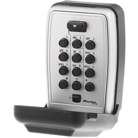 Master Lock 5423D - Cassetta di sicurezza per montaggio a muro, con combinazione a pulsantiera