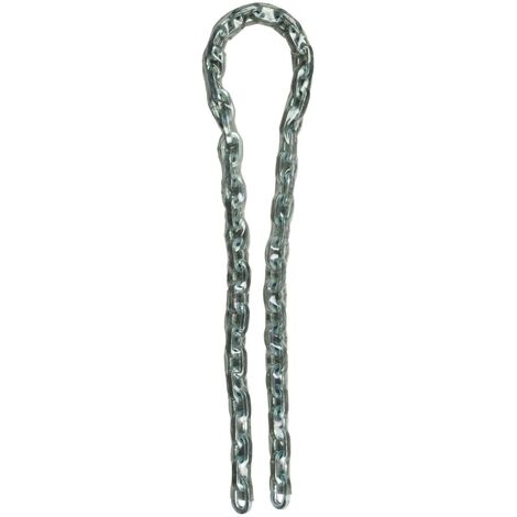 Master Lock 8011EURD Catena in Acciaio Cementato Rivestimento Vinile, Trasparente, 1 m