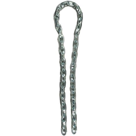 Master Lock 8012EURD Catena in Acciaio Cementato Rivestimento Vinile, Trasparente, 1.5 m