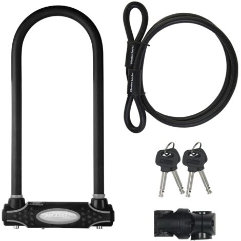 Master Lock 8285EURDPRO High Security U-Bar with Cable 280 x 110 x 13mm MLK8285E