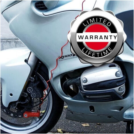 Master Lock 8303EURDPS Antivol Moto ou Trottinette Electrique Bloque Disque, Anse 5 cm, Rouge