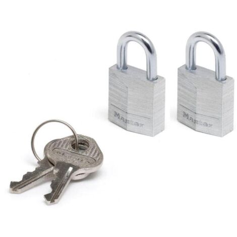 MASTER LOCK 9120EURTBLK CANDADOS, PLATEADO, SET DE 2 PIEZAS