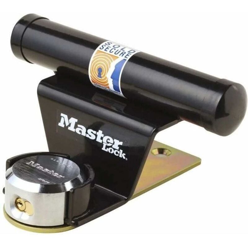 Master Lock - Kit antivol pour porte de garage masterlock cadenas à anse cachée de 71 mm + barre de fixation + kit de montage inclus - 1488EURDAT