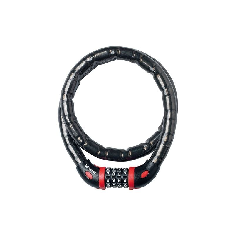 Master Lock - Cable Antivol Vélo - Idéal pour Vélo, Vélo Electrique, Skateboard, Poussettes, Tondeuses et autres Equipements