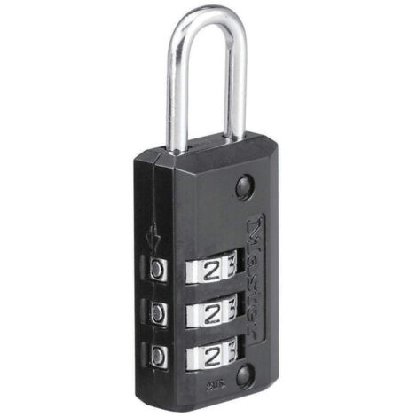 MASTER LOCK - Cadenas 3 chif.noir 20mm blister