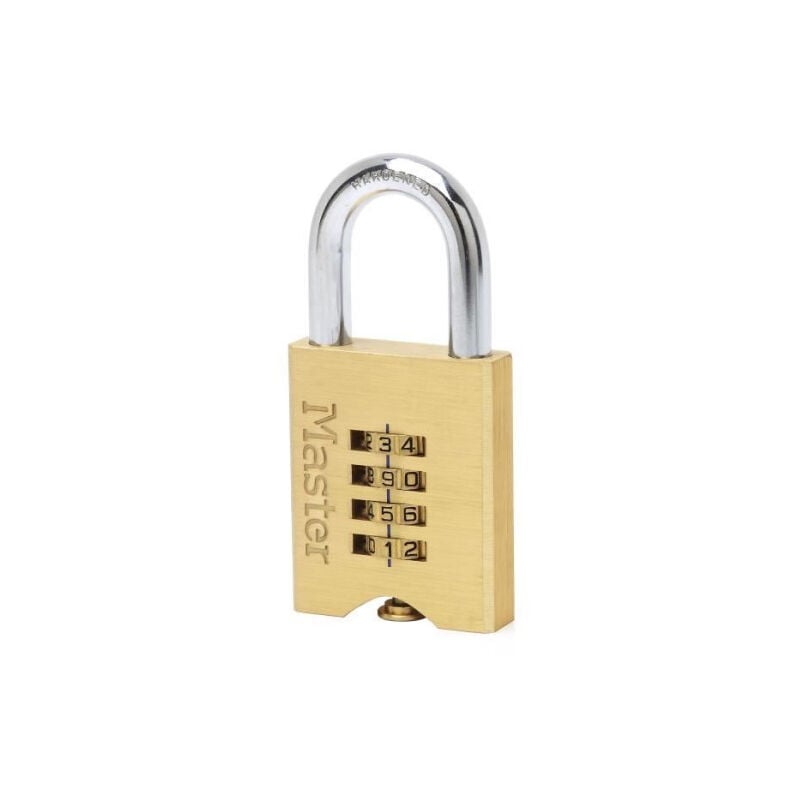 Master Lock - Cadenas a combinaison Laiton massif 50 mm 651EURD