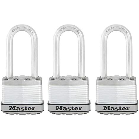 Master Lock Cadenas Excell 3 pcs Acier 45 mm M1EURTRILH