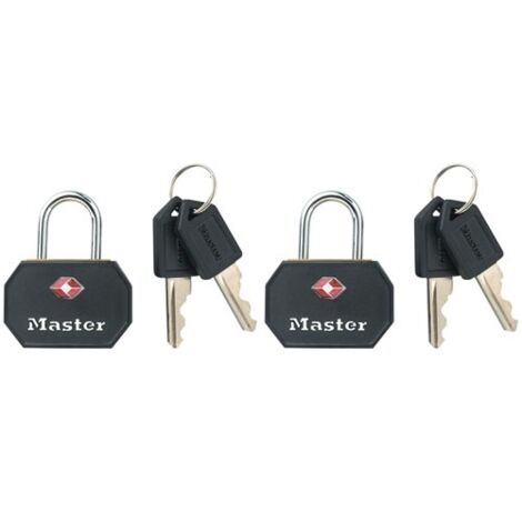 MASTER LOCK - Cadenas tsa 30mm sentrouvrant bl2