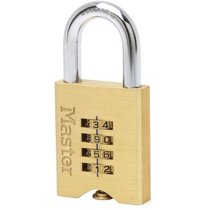 

Master Lock Candado con combinación latón macizo 50 mm 651EURD - Amarillo