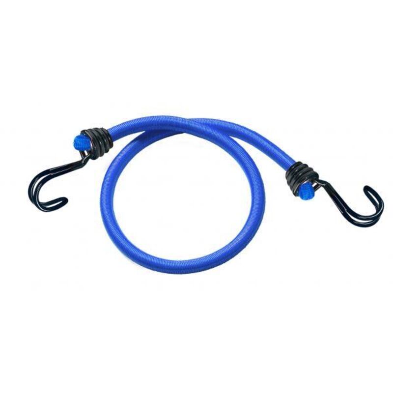 Image of Bungi cords 2 fune elasticacon doppio gancio blu 1200 mm - Master Lock