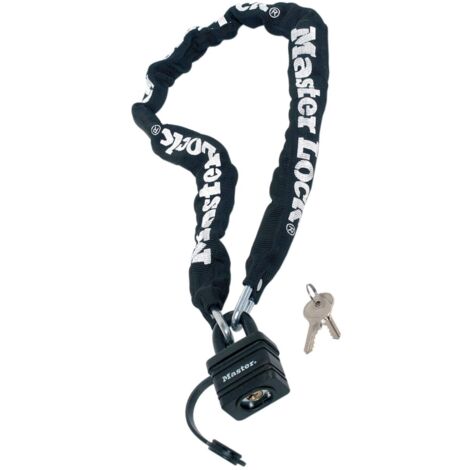 Master Lock Chain 8390 EURDPRO with Nylon Cover, 900 mm Length, Includes Padlock, Heavy-Duty Security Chain