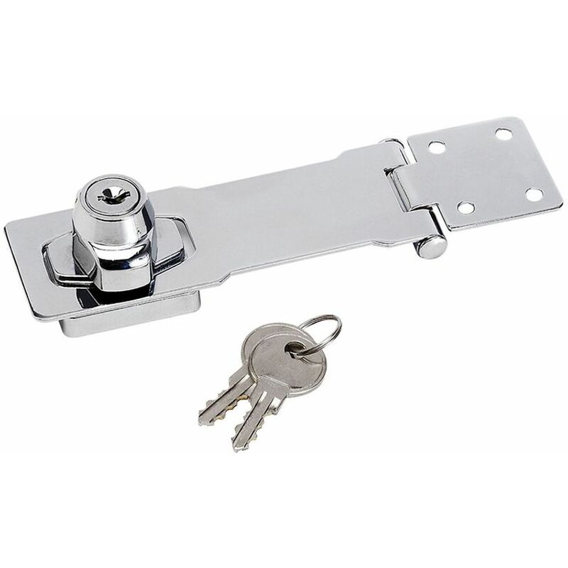 Master Lock - Chome Plated Steel Locking Hasp 118mm MLK725