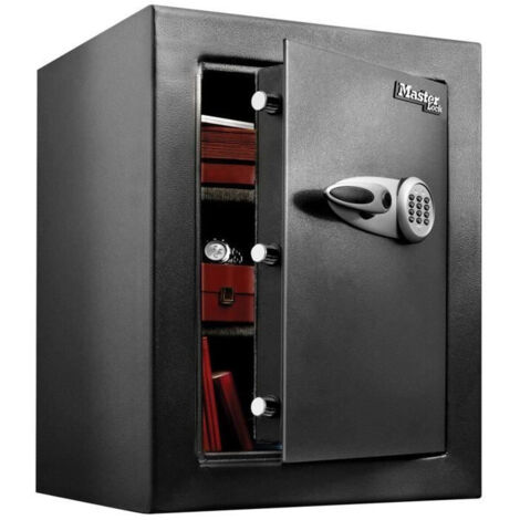 Master Lock – Coffre-fort haute sécurité à combinaison électronique XL 119L – Acier massif, pênes mobiles 2,5cm – Kit de fixation inclus – T8331ML