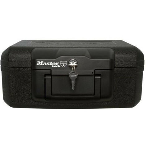 Master Lock – Coffre-fort ignifugé 30 minutes à 843°C – Verrouillage à clé – Poignée intégrée pour transport – Homologué UL/ETL - L1200