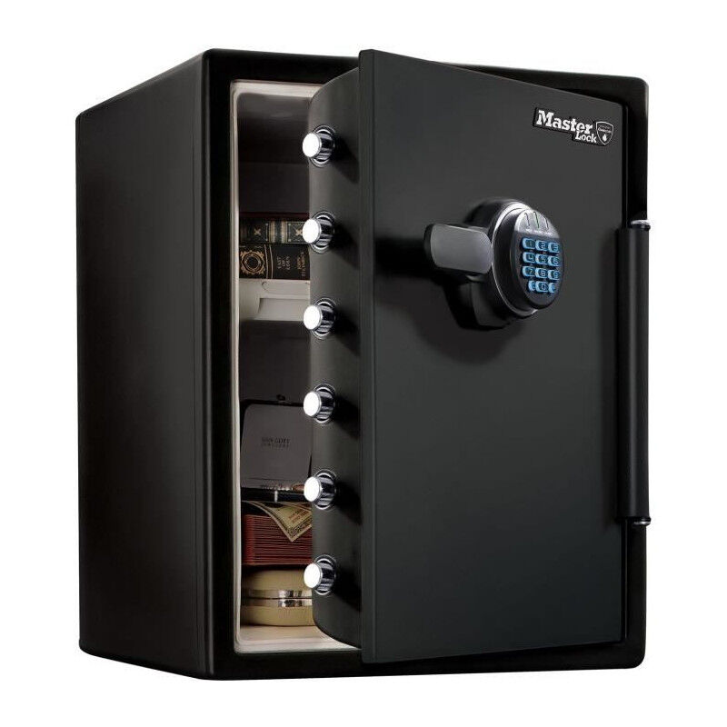 Master Lock - Coffre-fort Ignifuge et Etanche - xxl 56,6L - Combinaison électronique