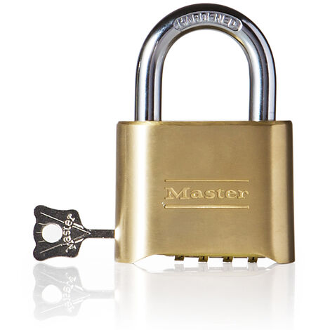 main image of "Master Lock combinacion del candado de laton macizo candado antirrobo de bloqueo de seguridad candado"