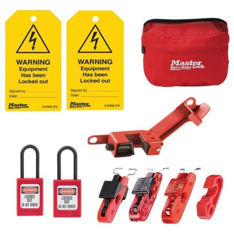 Master Lock ELECKIT-EN Electrical Lockout Kit, 9 Piece MLKSELECKIT2