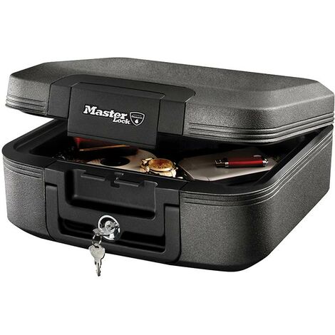 Master Lock LCHW20101 Medium Key Locking Fire & Water Chest MLKLCHW20101