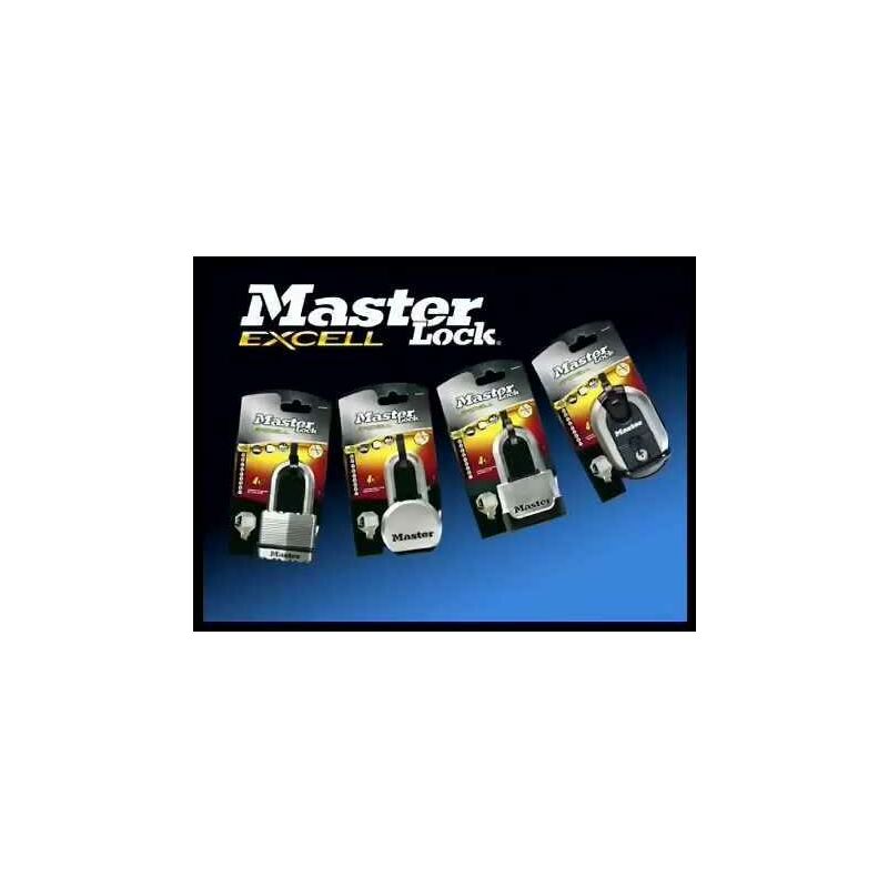 Image of MASTER LOCK Lucchetto rotondo ad alta sicurezza [a combinazione] [acciaio inox] [esterno] M40EURDNUM - Ideale per cancelli, garage, cantine,