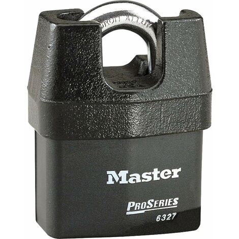 MASTER LOCK Lucchetto ad Alta Sicurezza [Arco Protteto] [Chiave] [CEN Insurance Approved] [Esterno] 6327EURD - Ideale per Trasporto e Applicabilità Industriale