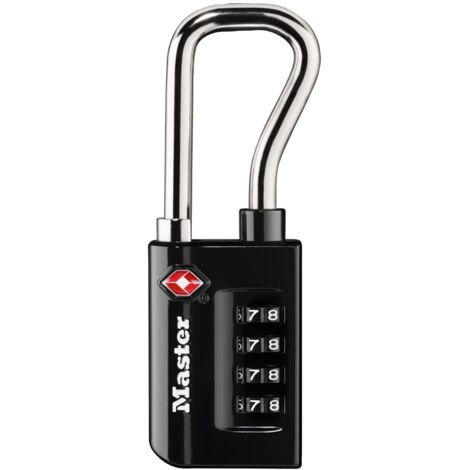 Master Lock Lucchetto con combinazione personalizzabile TSA accettato lucchetto per bagagli, larghezza 1-5/16 pollici, 4696D