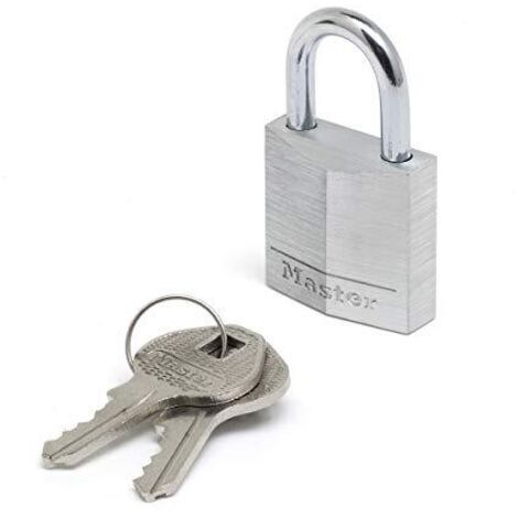 MASTER LOCK- LUCCHETTO IN ALLUMINIO MASSICCIO ARCO ACCIAIO CEMENTATO 30x16x5 MM