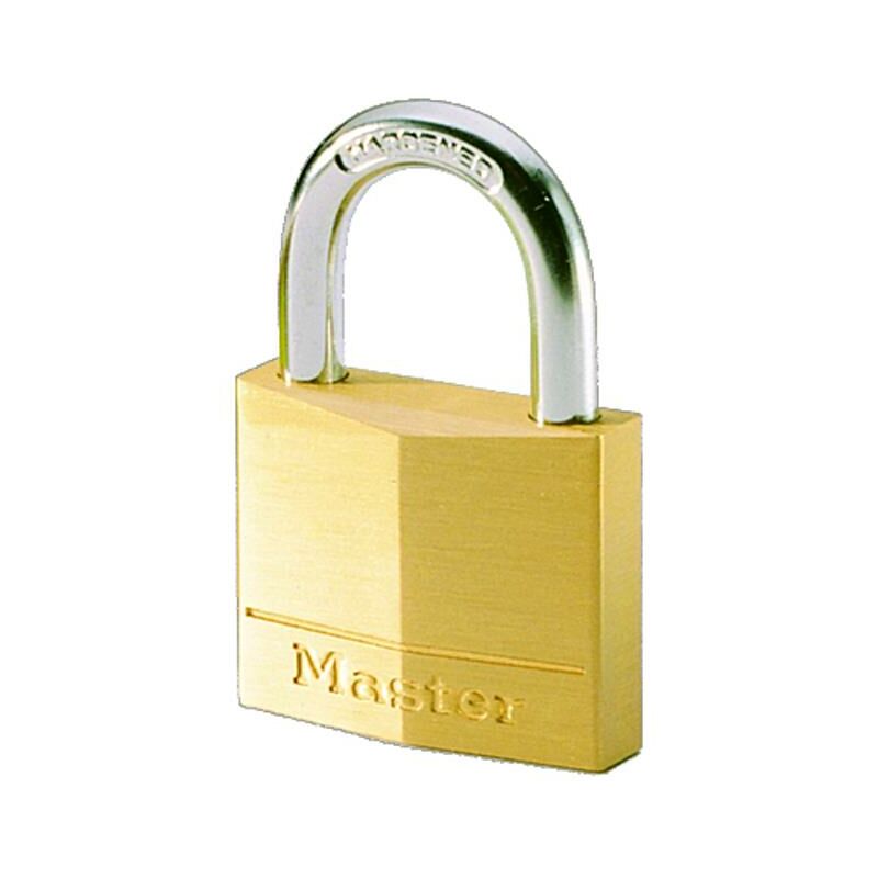 Image of Master Lock - lucchetto in ottone massiccio - arco acciaio cementato - 30x16x5 mm
