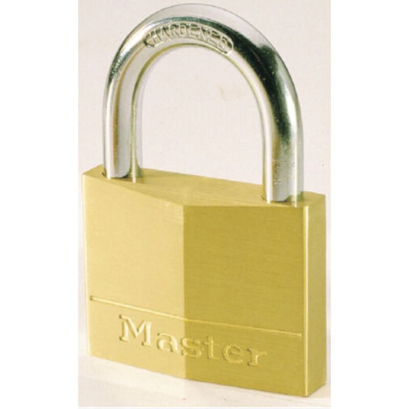 Image of Master Lock - lucchetto in ottone massiccio - arco acciaio cementato - 30x16x5 mm