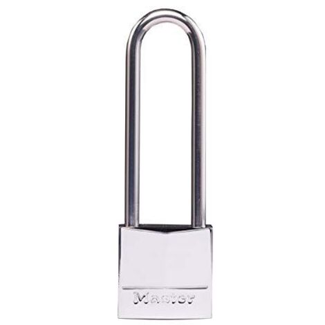 MASTER LOCK - LUCCHETTO IN OTTONE NICHELATO - ANSA IN ACCIAIO INOX - 30x64x5MM