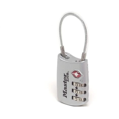 MASTER LOCK - LUCCHETTO PER BAGAGLI IN ALLUMINIO CON COMBINAZIONE