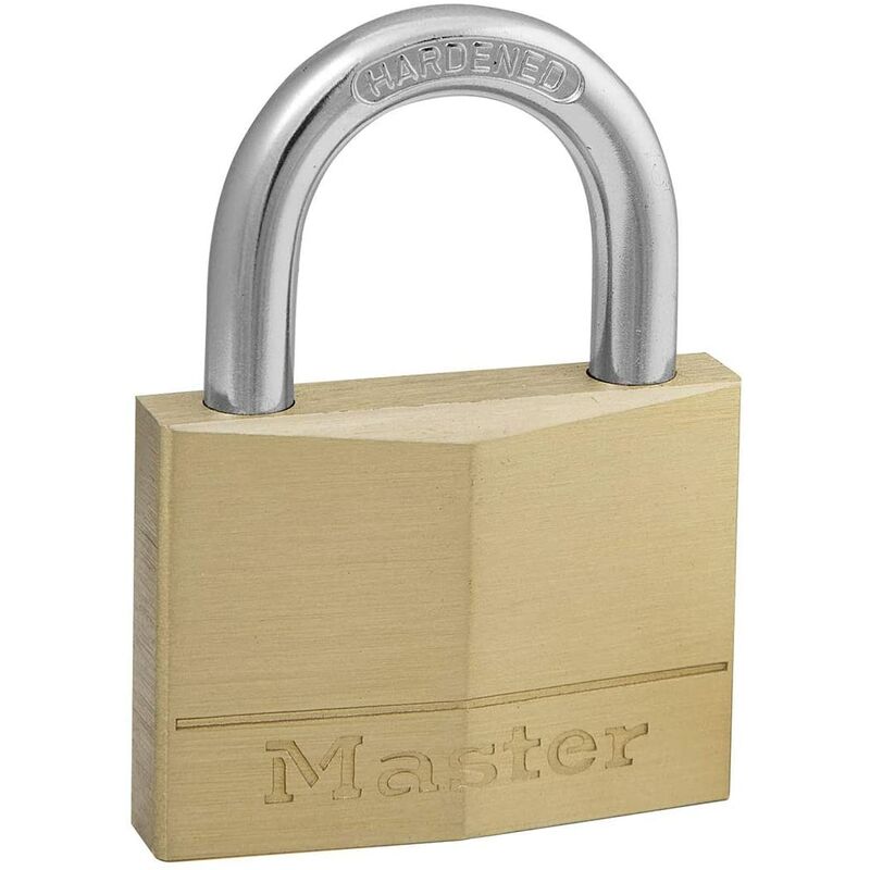 Image of Master Lock - magnum - lucchetto in ottone arco in acciaio cementato 50x20x7 mm