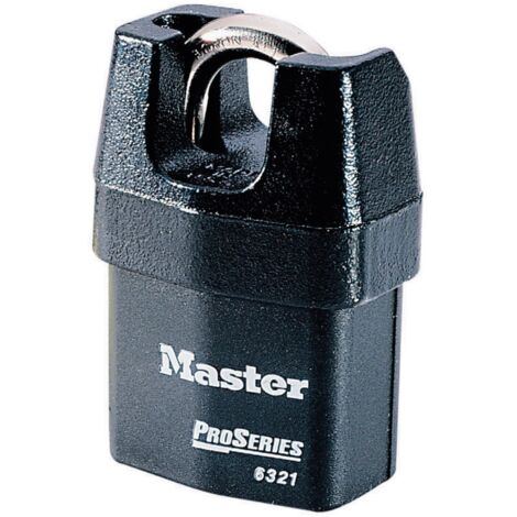 Master Lock ProSeries® 54mm Shrouded Shackle Padlock - Keyed Alike Model MLK6321KA1