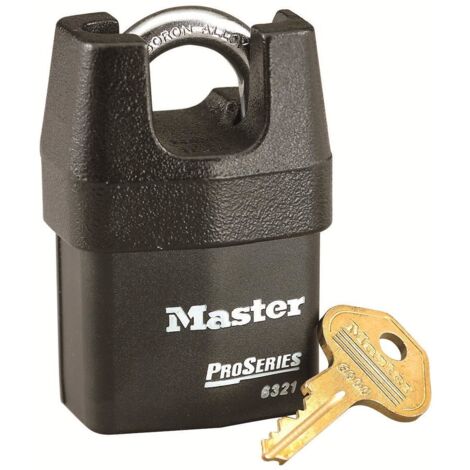 Master Lock ProSeries 54mm Shrouded Shackle Padlock with 19mm Boron Alloy Shackle