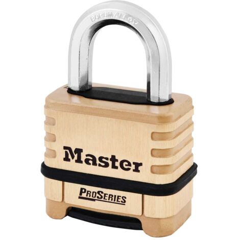 Master Lock ProSeries Brass 4-Digit Padlock with 57mm Shackle (Model MLK1175D)