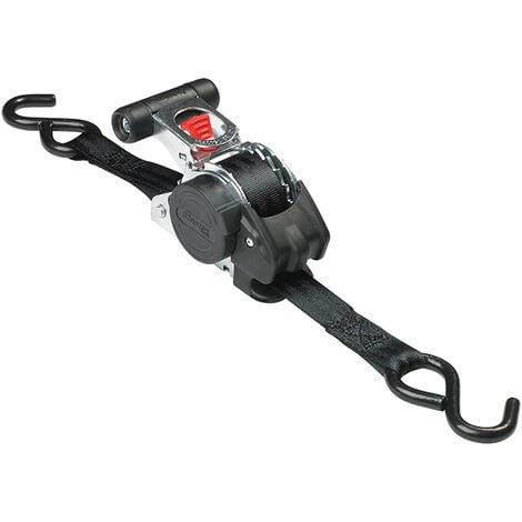 Master Lock Retractable Ratchet Tie-Down S-Hook 3m 2 Piece MLK3238