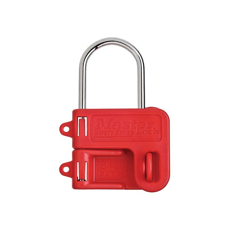 Master Lock - S430 Two Padlock Lockout Hasp - 4mm Shackle MLKS430