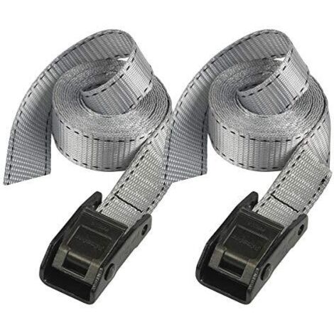 MASTER LOCK - SET 2 CINGHIE ANCORAGGIO CON FIBBIA IN METALLO 2,5M x 25MM