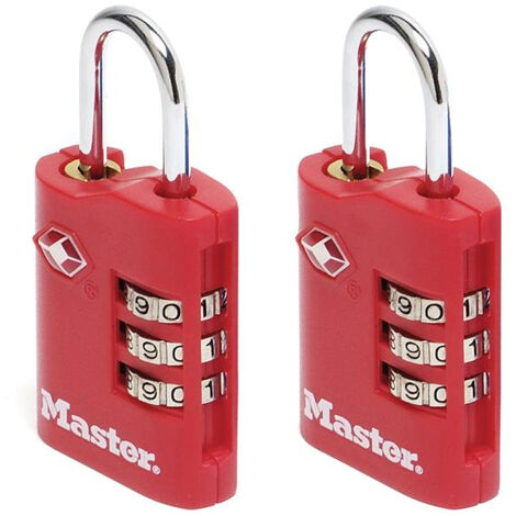 Master Lock TSA Combination Padlocks 3 Digit 30mm