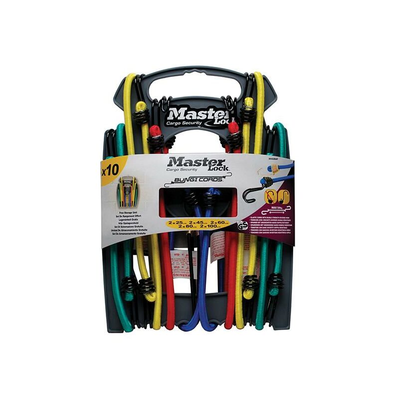 Twin Wire Bungee Organiser Pack Of 10 - Master Lock